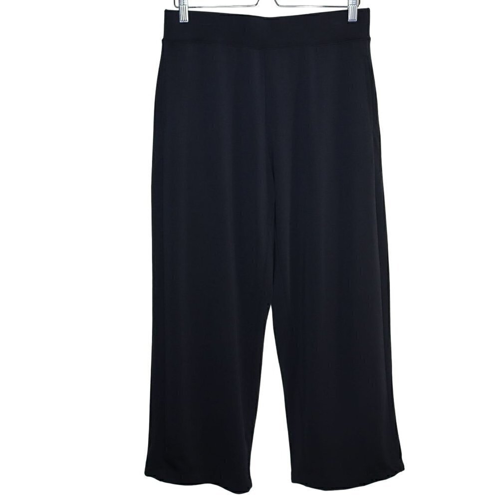 Marc New York Pants Womens Size Medium Black Elastic Waist Pockets Pull-on Loose